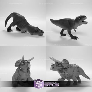 fevereiro 2023 dinossauro cão miniaturas 3d print model - Mito3D