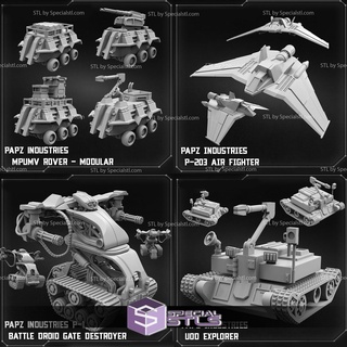 february 2023 sci-fi papsikels miniatures 3d print model - Mito3D