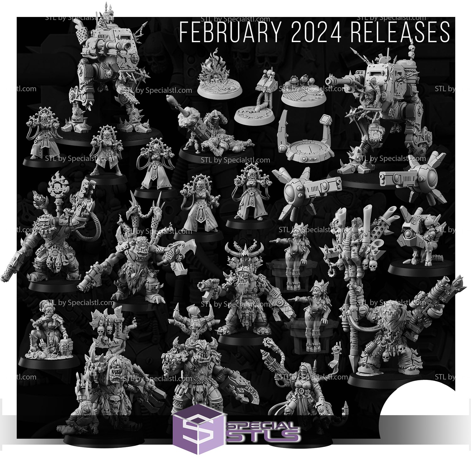 february 2024 wargame exclusive miniatures specialstl 3D print model - Mito3D