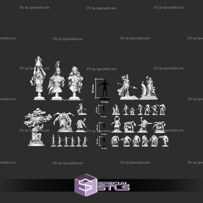 fevereiro 2024 branco lobisomem taberna miniaturas especial 3d print model - Mito3D