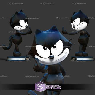 Felix kedi ayakta stl Dosyalar 3d print model - Mito3D
