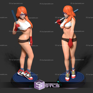 kadın beyzbol oyuncu 3d yazdırılabilir 3d print model - Mito3D