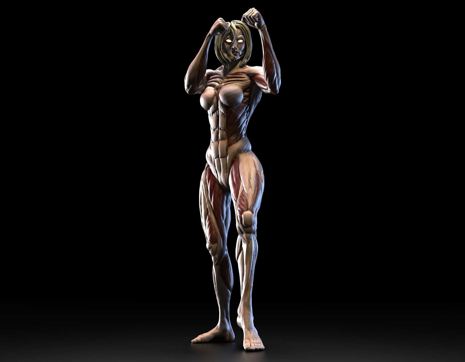 female titan v2 attack 3D print model - Mito3D
