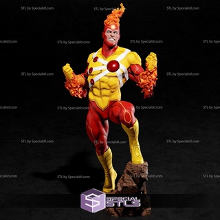 firestorm dc heroes 3d printing figurine stl files 3d print model - Mito3D