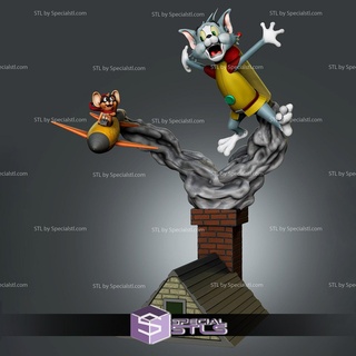 uçan Tom Jerry stl Dosyalar 3d print model - Mito3D