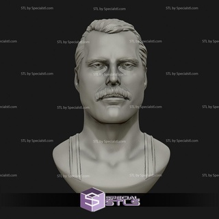 Freddie mercurio busto 3d modelo 3d print model - Mito3D