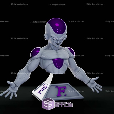 frieza broken base bust stl files specialstl 3d print model - Mito3D