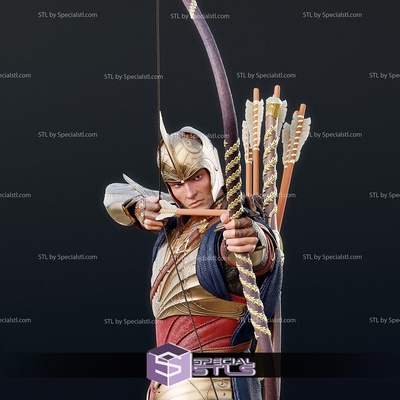 galadhrim warrior lord of rings digital sculpture specialstl 3d print model - Mito3D