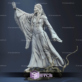 galadriel stl files standing lord rings 3d printable 3d print model - Mito3D