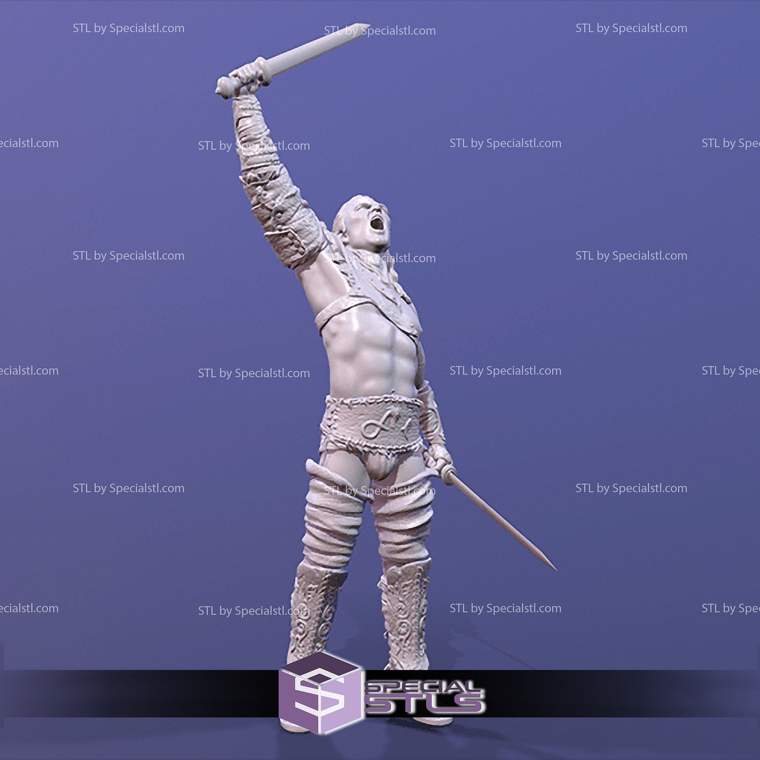 gannikus stl Spartaküs 3d model 3D print model - Mito3D
