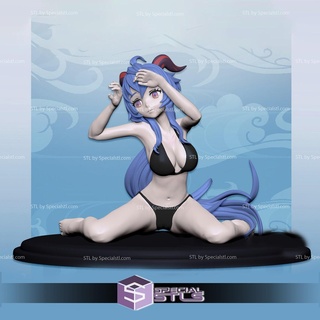 ganyu bikini stl arquivos 3d print model - Mito3D