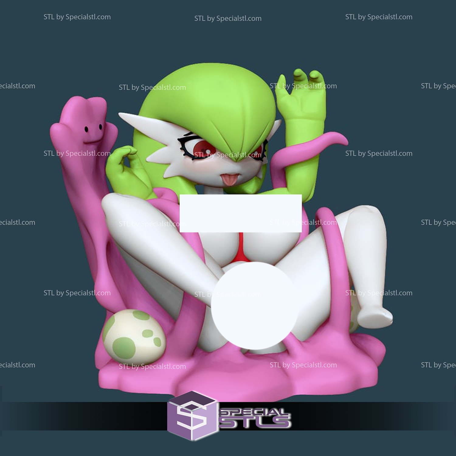 gardevoir nsfw stl files pokemon 3d model 3D print model - Mito3D