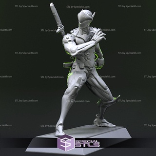 Genji Overwatch stl Dateien 3d print model - Mito3D