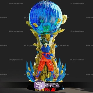 genkidama Goku v2 esfera dragão pronto 3d impressão 3d print model - Mito3D