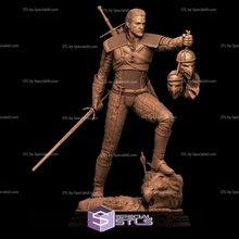Geralt iblis baş 3d print model - Mito3D