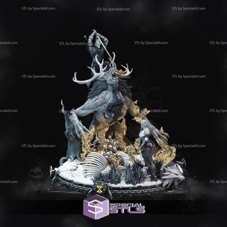 Geralt Rivia ciri 3d impression figurine sorceleur stl dossiers 3d print model - Mito3D