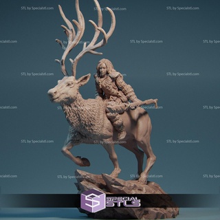 gerda neve caçadora Admirador arte pronto 3d impressão 3d print model - Mito3D