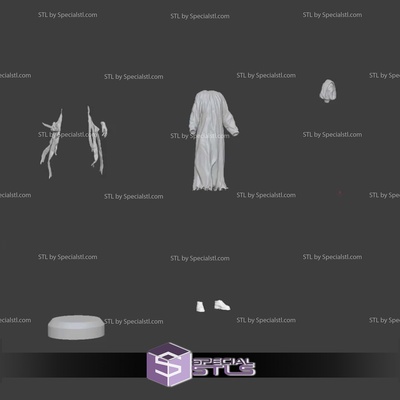 rosto fantasma pé digital escultura especial 3d print model - Mito3D