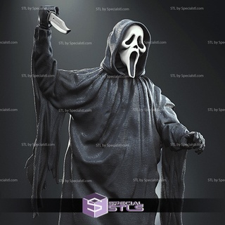visage fantôme stl dossiers crier 3d impression figurine 3d print model - Mito3D
