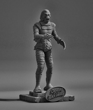 gill man clásico monstruos 3d print model - Mito3D