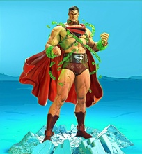 gladiateur Superman mondes guerre 3d print model - Mito3D