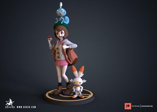 Gloria pokemon 3d print model - Mito3D