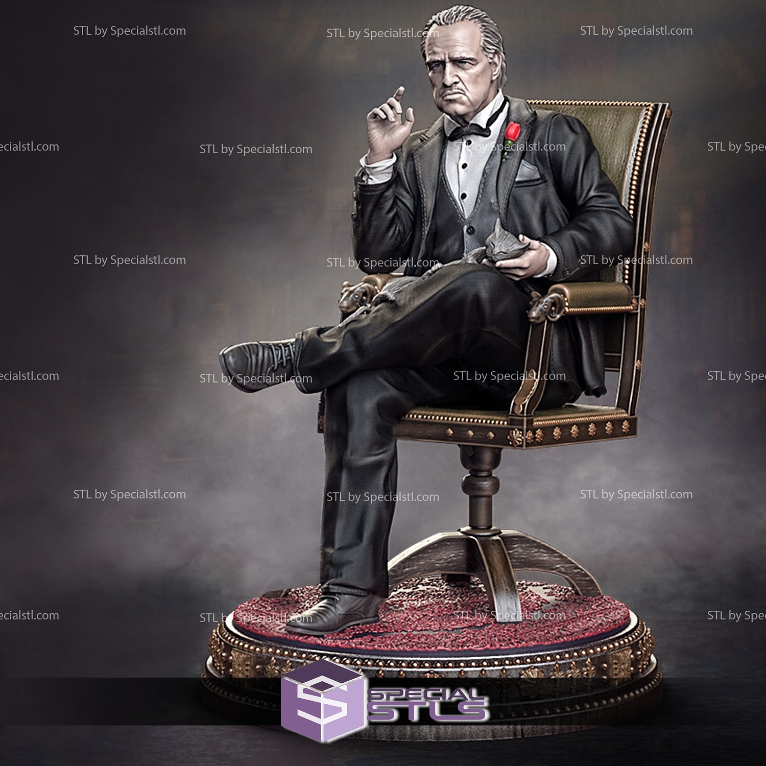 padrino marlon brando 3D print model - Mito3D