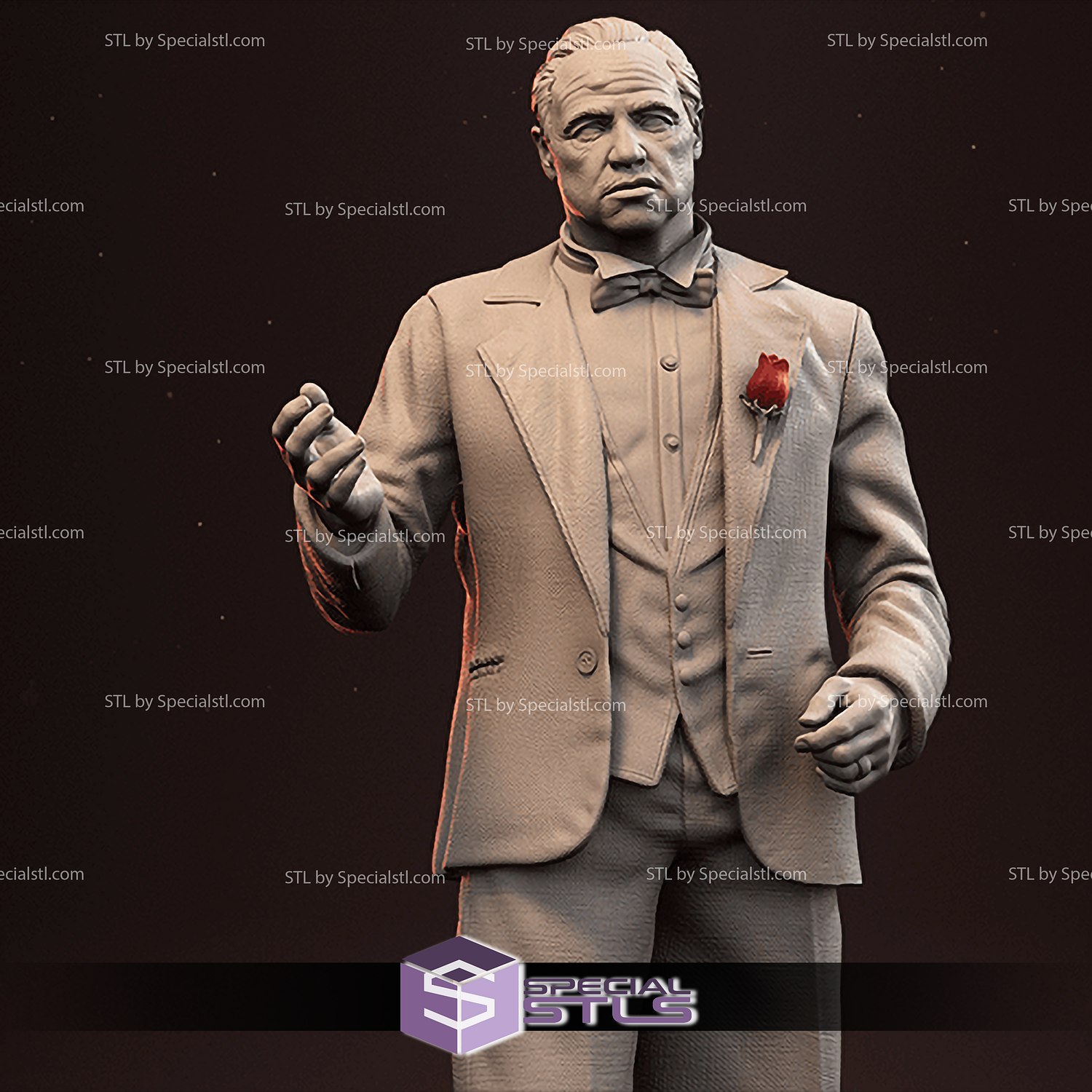 vaftiz babası Marlon brando ayakta stl Dosyalar 3D print model - Mito3D