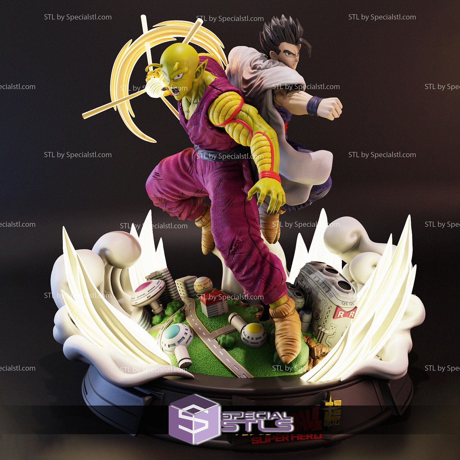 Gohan Piccolo stl Dateien Dragon Ball 3d druckbar 3D print model - Mito3D