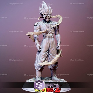 Goku 3d modelo pé v2 3d print model - Mito3D