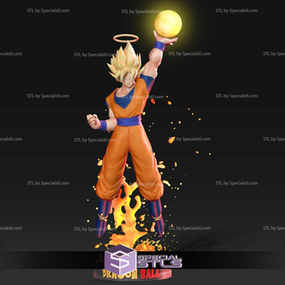 Goku aldilà 3d stampabile sfera drago 3d print model - Mito3D