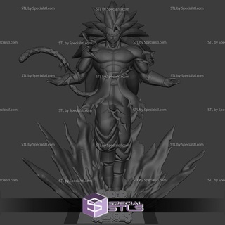 Goku schwarz Rose ssj3 stl Dateien Dragon Ball 3d print model - Mito3D
