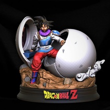 Goku cápsula diorama esfera dragão 3d print model - Mito3D
