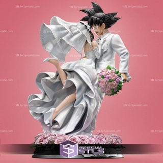 Goku chichi casamento v2 3d print model - Mito3D