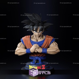 goku classique buste 3d impression modèle Dragon Ball 3d print model - Mito3D