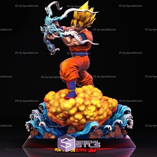 Goku Kamehameha 3d Modell 3d print model - Mito3D