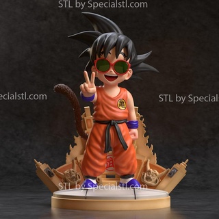 Goku criança 3d modelo oculos sol 3d print model - Mito3D