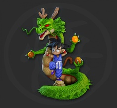 Goku criança esfera dragão 3d print model - Mito3D