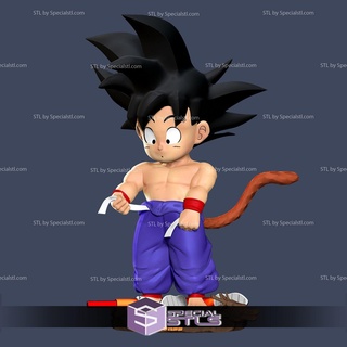 Goku criança pescaria stl arquivos 3d print model - Mito3D