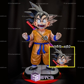 Goku ragazzo in piedi 3d print model - Mito3D