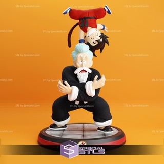 Goku maestro roshi jackie chun pronto Stampa 3d print model - Mito3D