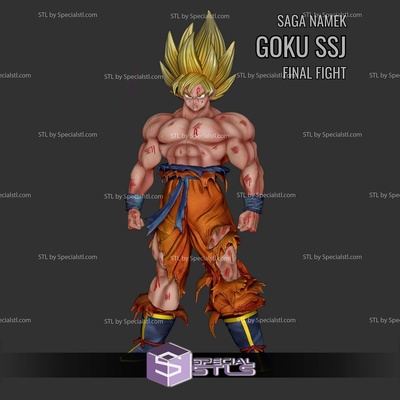 goku namek luta stl arquivos especial filho 3d print model - Mito3D