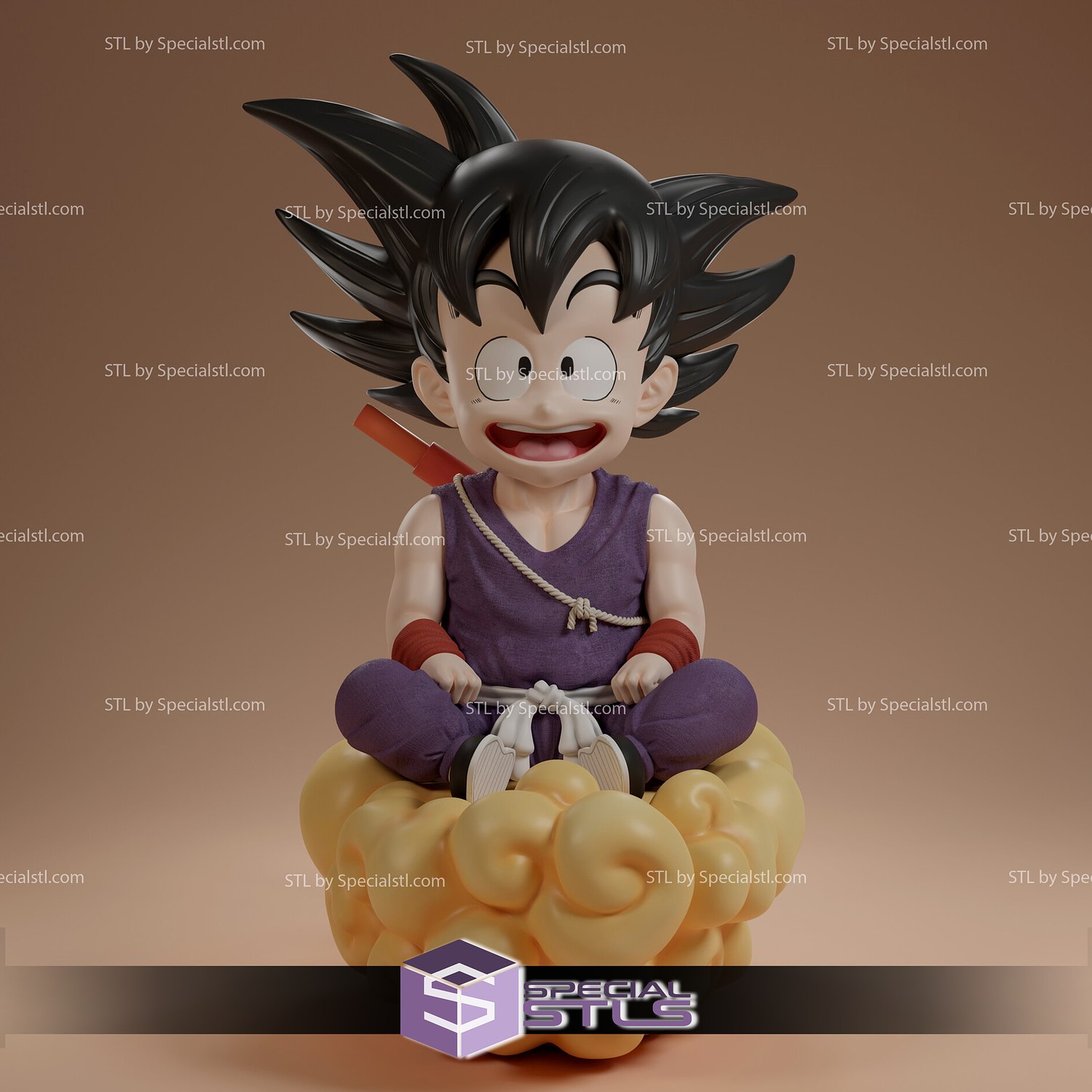Goku seduta nube 3D print model - Mito3D