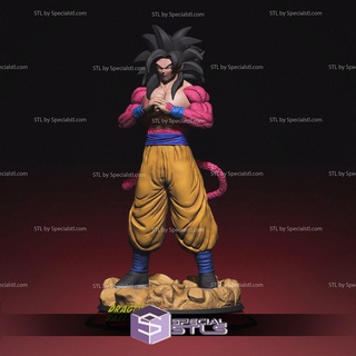 Goku ssj4 Basic Stehen 3d drucken stl Dragon Ball Modell 3d print model - Mito3D