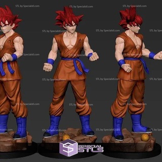 Goku ssj stl Dateien Dragon Ball 3d print model - Mito3D