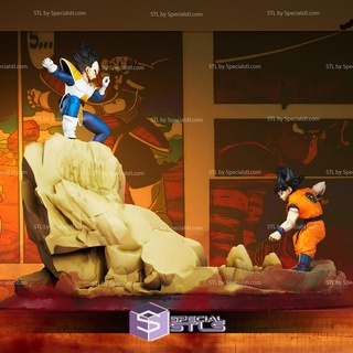 Goku vegeta in posa 3d stampa modello sfera drago stl File 3d print model - Mito3D
