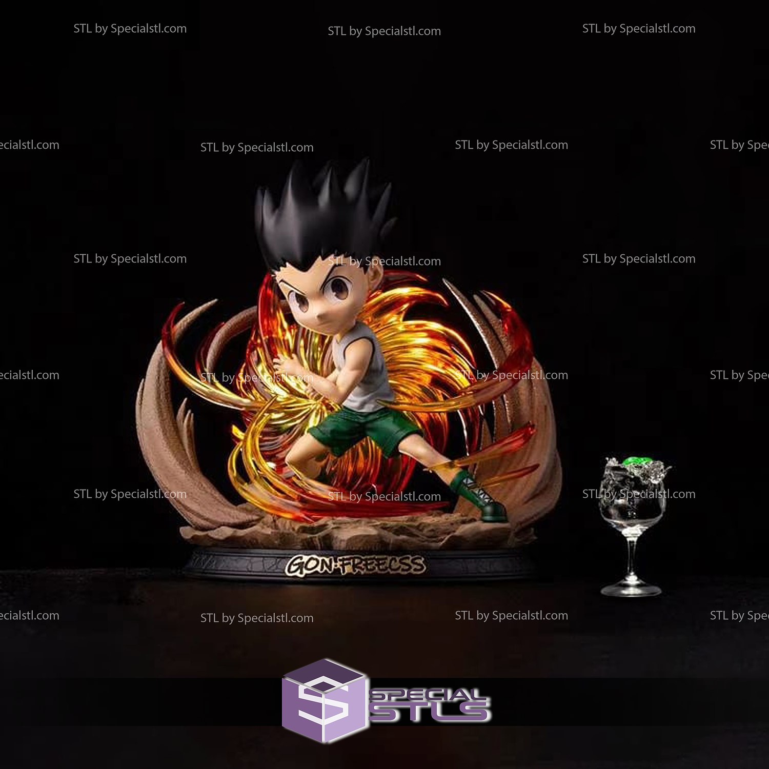 gon freecss chibi stl files hunter x 3D print model - Mito3D