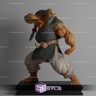 gouken 3d printing figurine street fighter stl files 3d print model - Mito3D