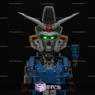 gp02 Gundam Büste 3d Drucken Figur 3d print model - Mito3D