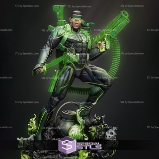 verde lanterna jhon stewart 3d stampa figurina 3d print model - Mito3D